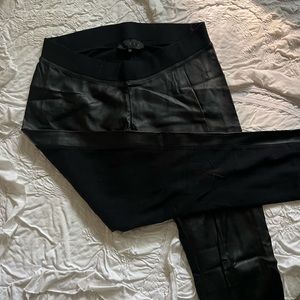 Hatch maternity leather legging
